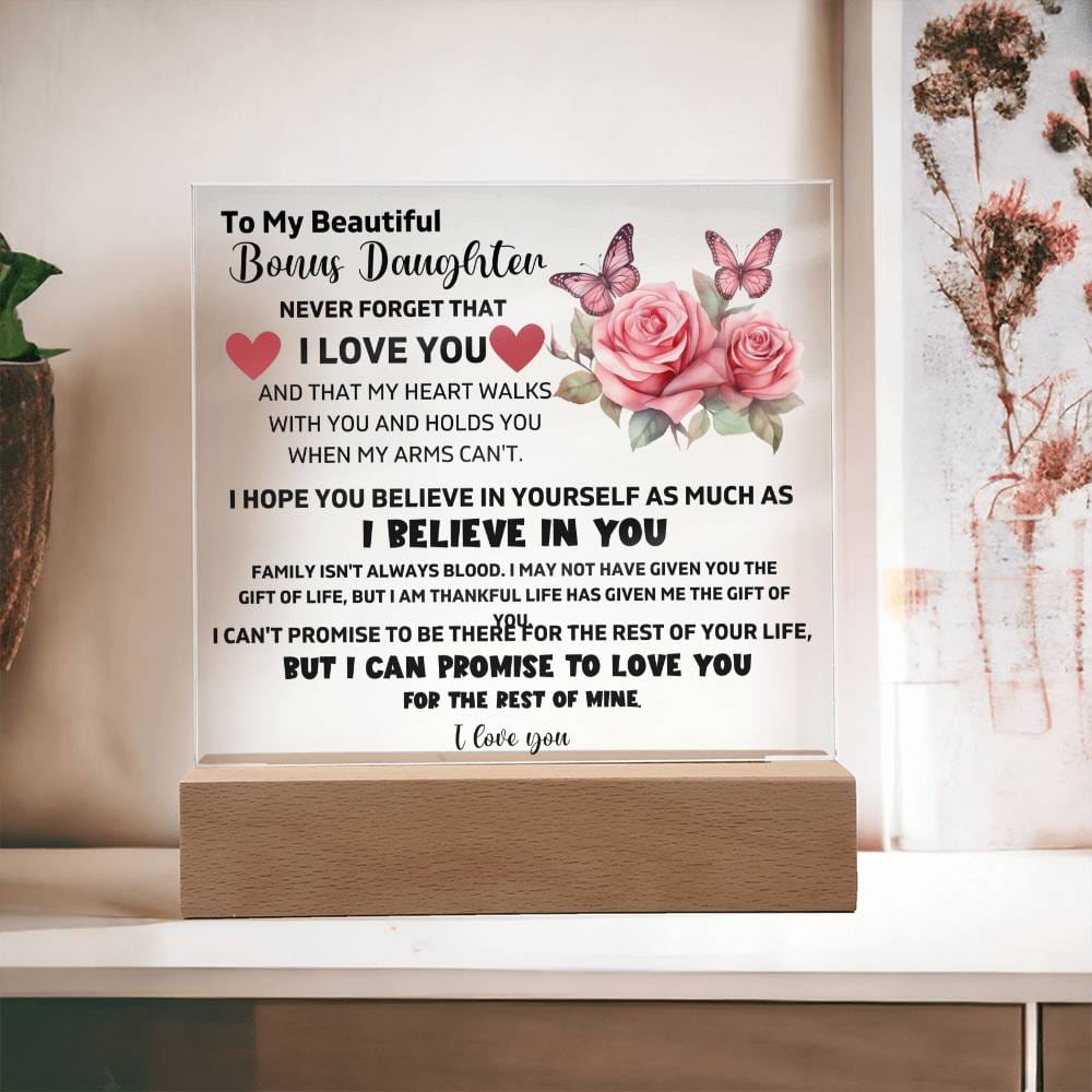 Acrylic Plaque,bonus Mom Gifts From Daughter Son, Mom Birthday