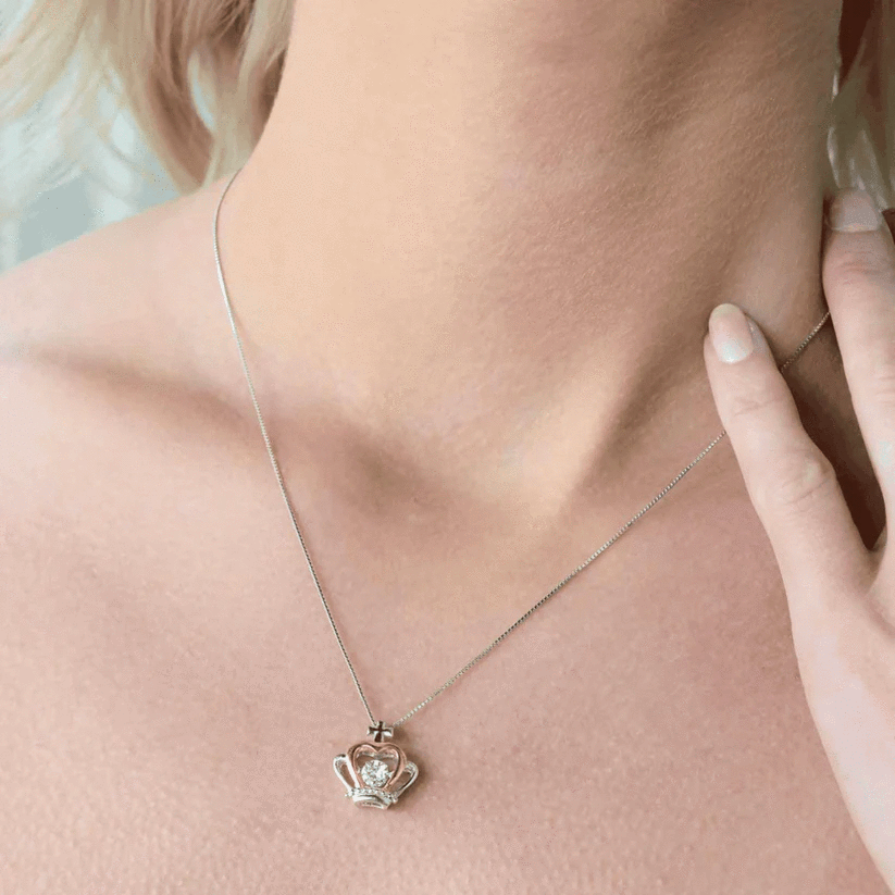 To My Badass Daughter From Dad - Crown Pendant Necklace