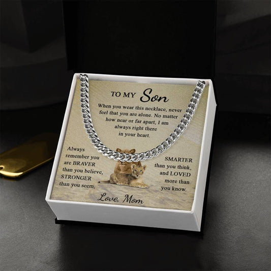 To My Son - You Are Loved More Than You Know - Cuban Link Chain