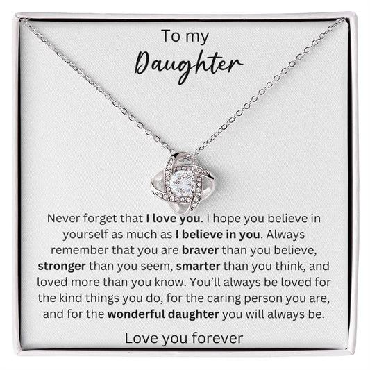 To My Daughter - You Are Kind - Crown Love Necklace