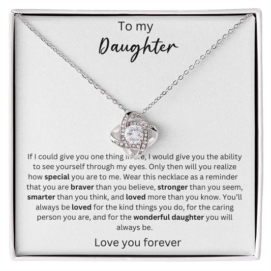 To My Daughter - You Are Smarter Than You Think - Crown Love Necklace