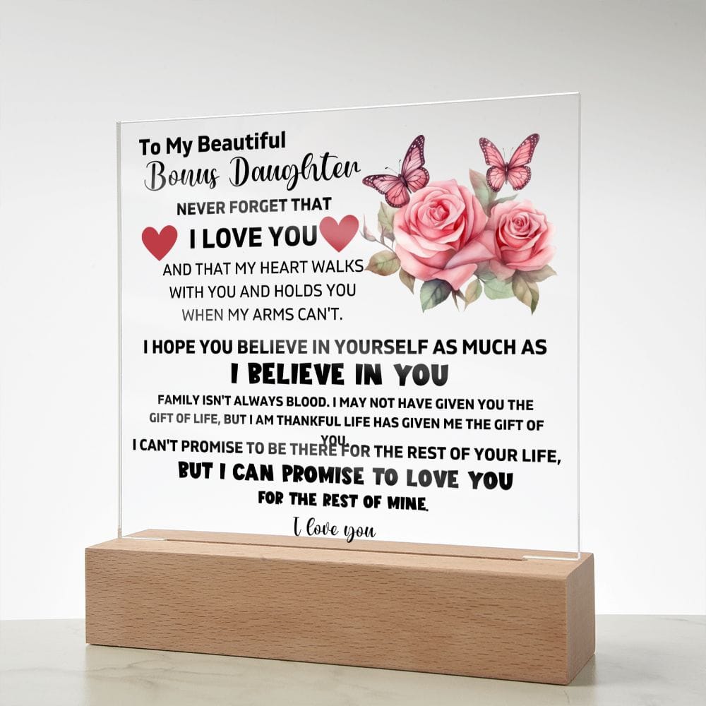 Acrylic Plaque,bonus Mom Gifts From Daughter Son, Mom Birthday