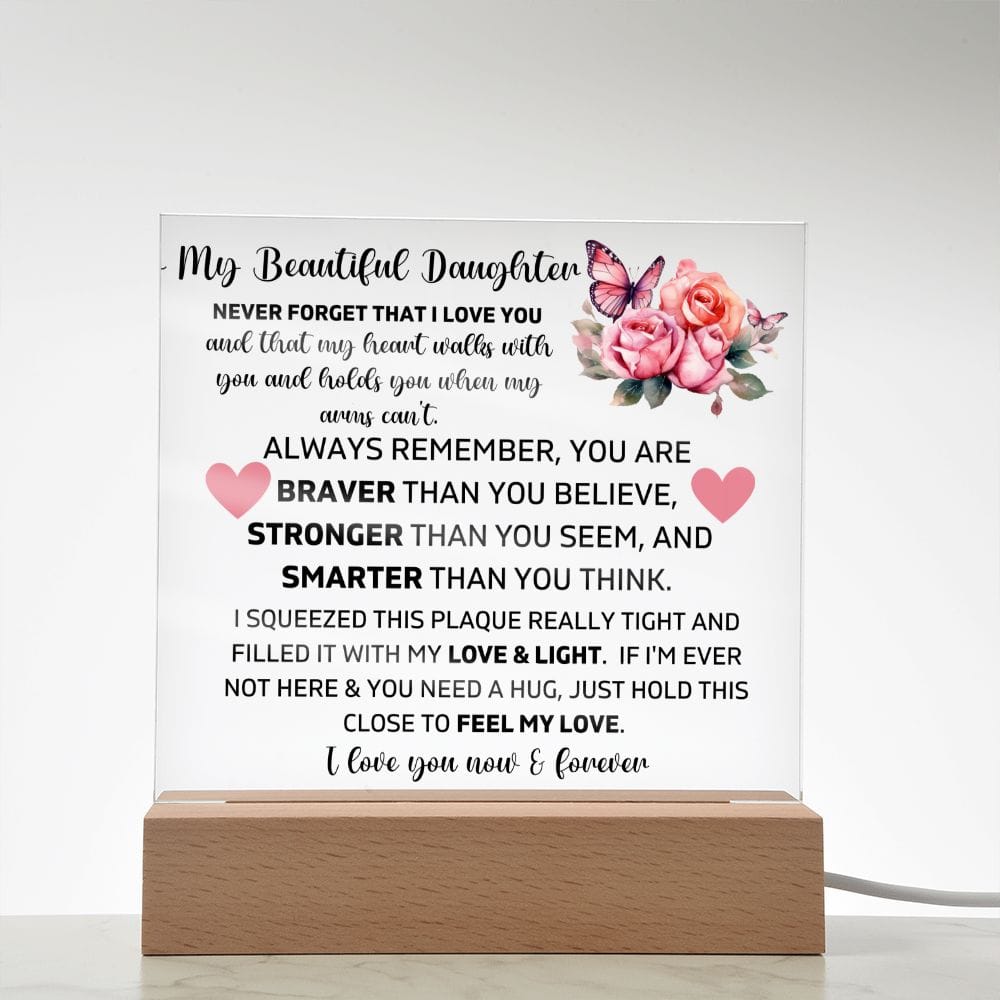 To My Daughter - You Are Smarter Than You Think - Square Acrylic Plaque