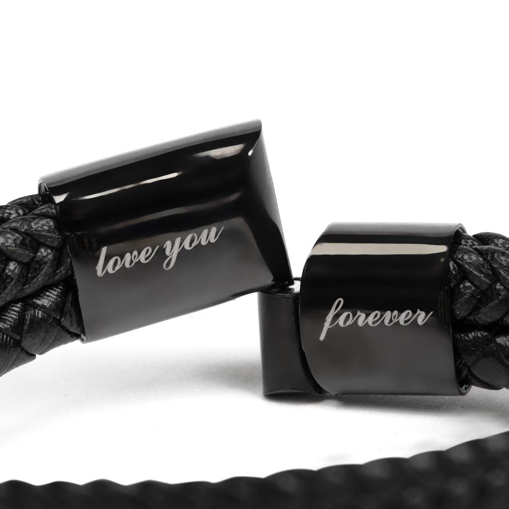 To My Son - Believe In Yourself - Luxury Leather Bracelet