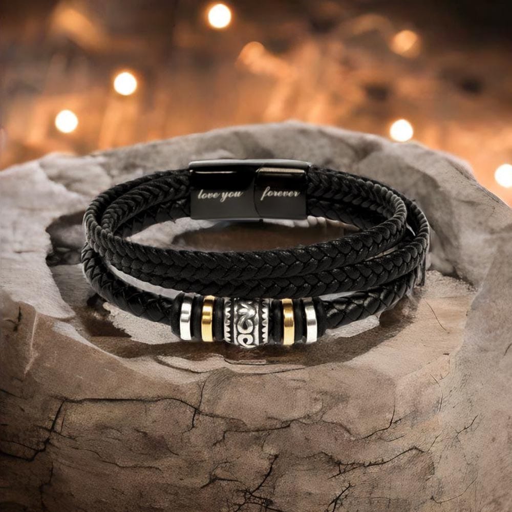 To My Son - You Are Stronger Than You Seem - Luxury Leather Bracelet