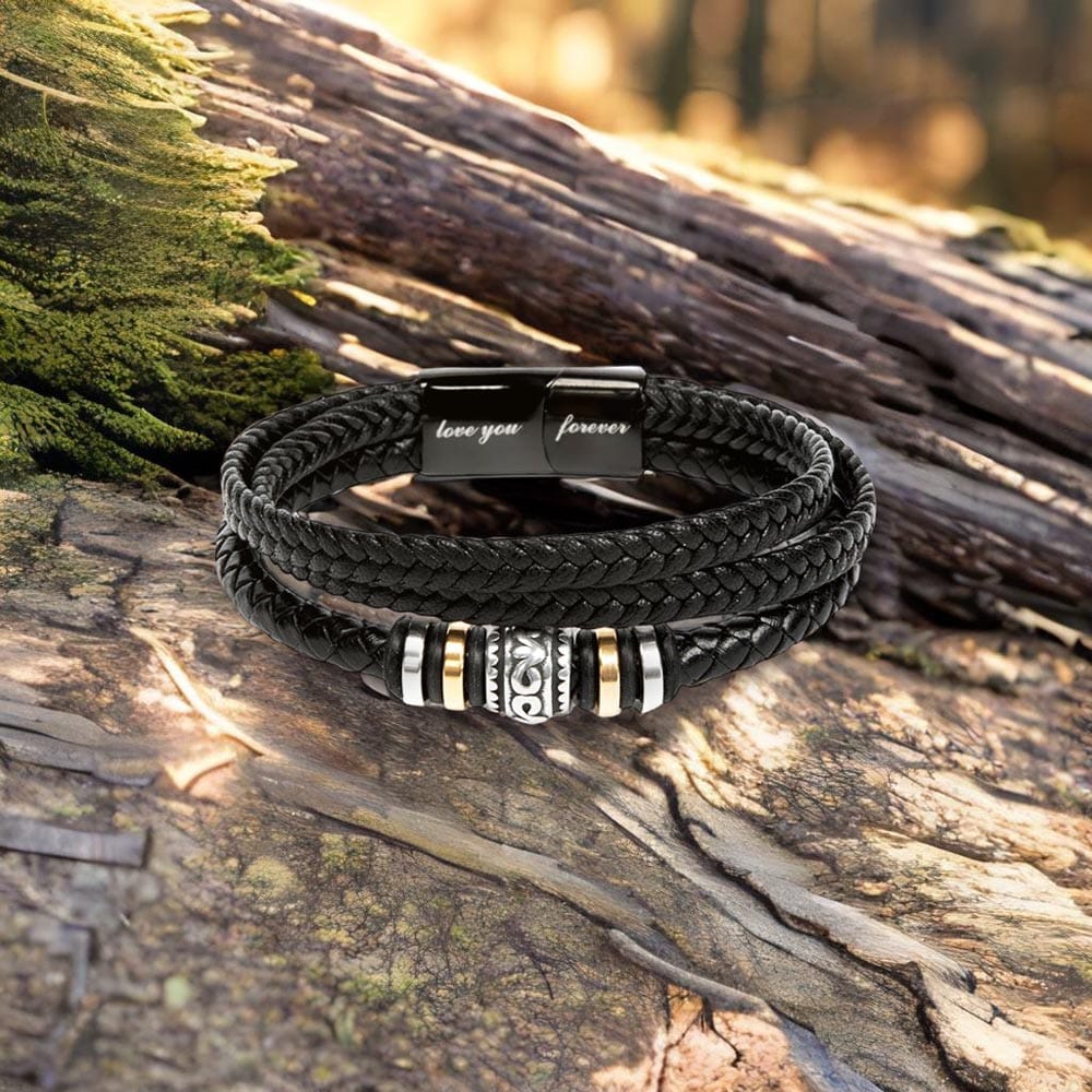 To My Son - You Are Stronger Than You Seem - Luxury Leather Bracelet