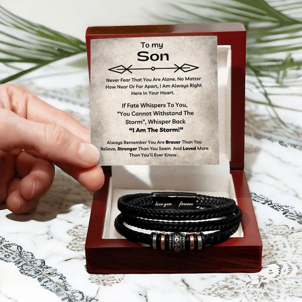 To my son always remember you on sale are braver bracelet