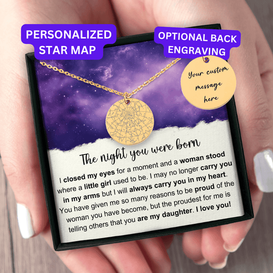 [LIMITED TIME ONLY] The Night You Were Born - Personalized Star Map Necklace