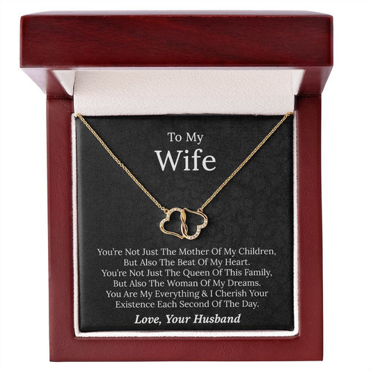 To My Wife - Everlasting Love 10K Solid Gold Necklace