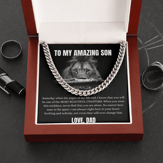 To My Amazing Son - Someday - Cuban Link Chain Necklace