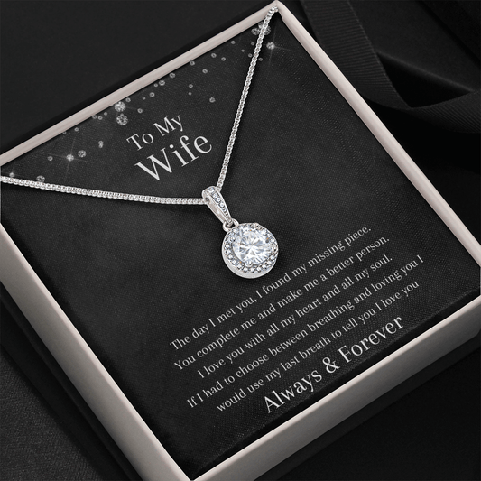 To My Wife - The Day I Met You - Eternal Hope Necklace