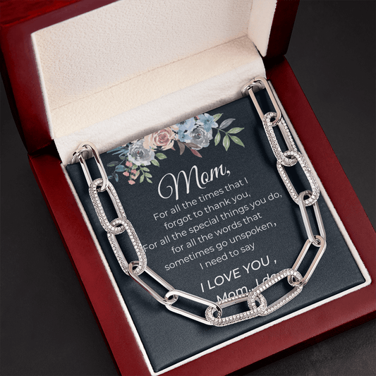 I Love You Mom - Forever Linked Necklace