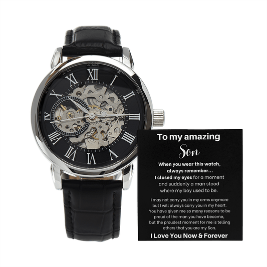 To My Amazing Son - When You Wear This Watch - Luxury Openwork Watch