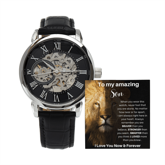 To My Amazing Son - When You Wear This Watch - Openwork Luxury Watch