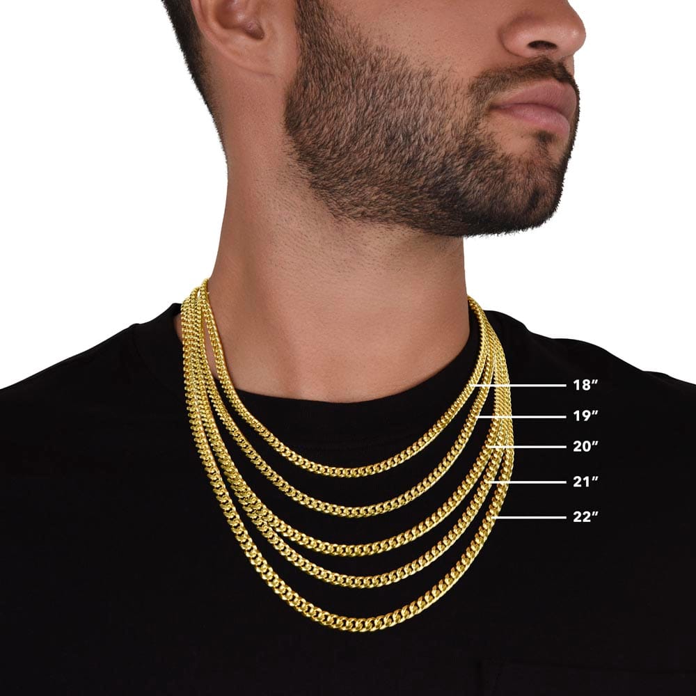 To My Son - Always Remember I Love You - Cuban Link Necklace