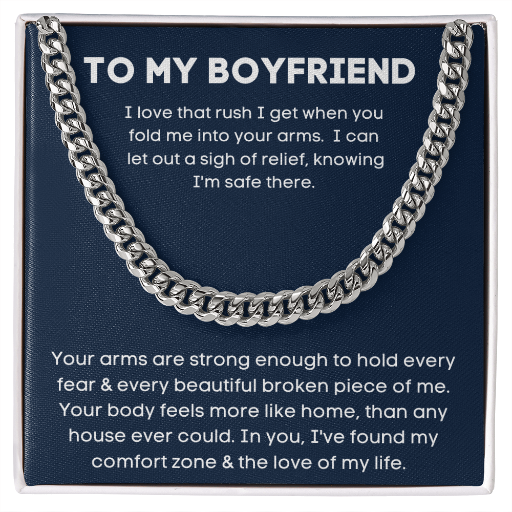 To My Boyfriend - Love Of My Life - Cuban Link Chain
