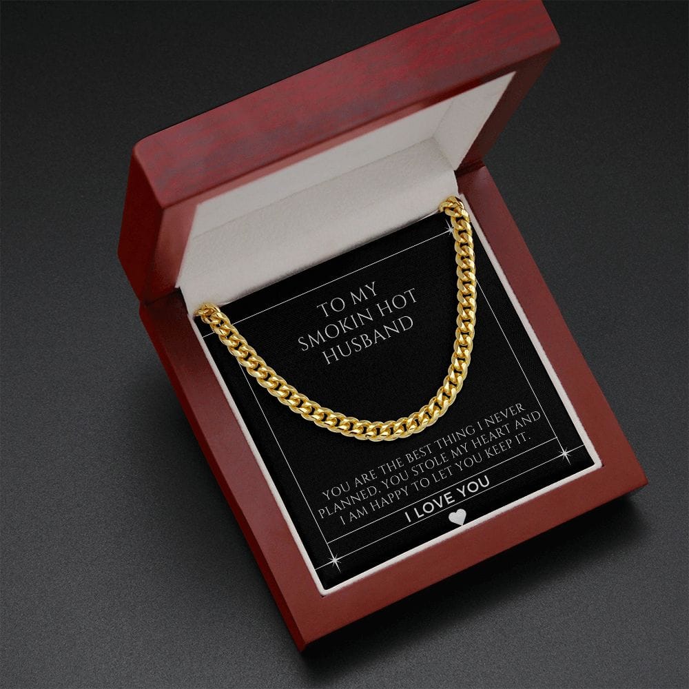 To My Smoking Hot Husband - Cuban Chain Necklace