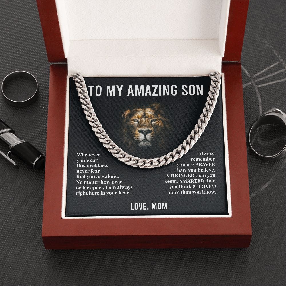 [Almost Sold Out] To My Amazing Son - Cuban Link Chain