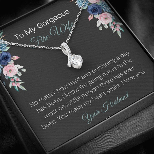 To My Gorgeous Fire Wife - No Matter - Alluring Beauty Necklace