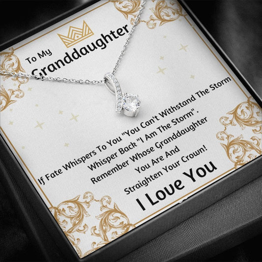 To My Granddaughter - If Fate Whispers - Alluring Beauty Necklace