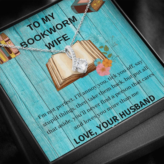 To My Bookworm Wife - Alluring Beauty Necklace