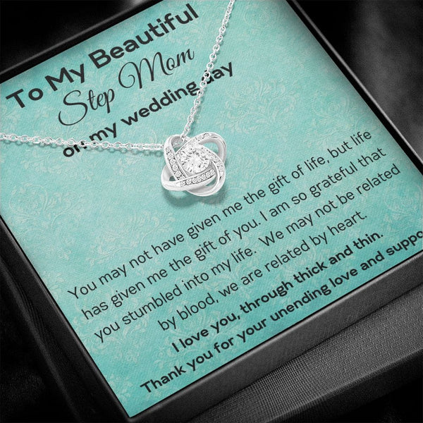 The Love Knot Necklace Bonus Mom Gift, Stepmom, Second Mom