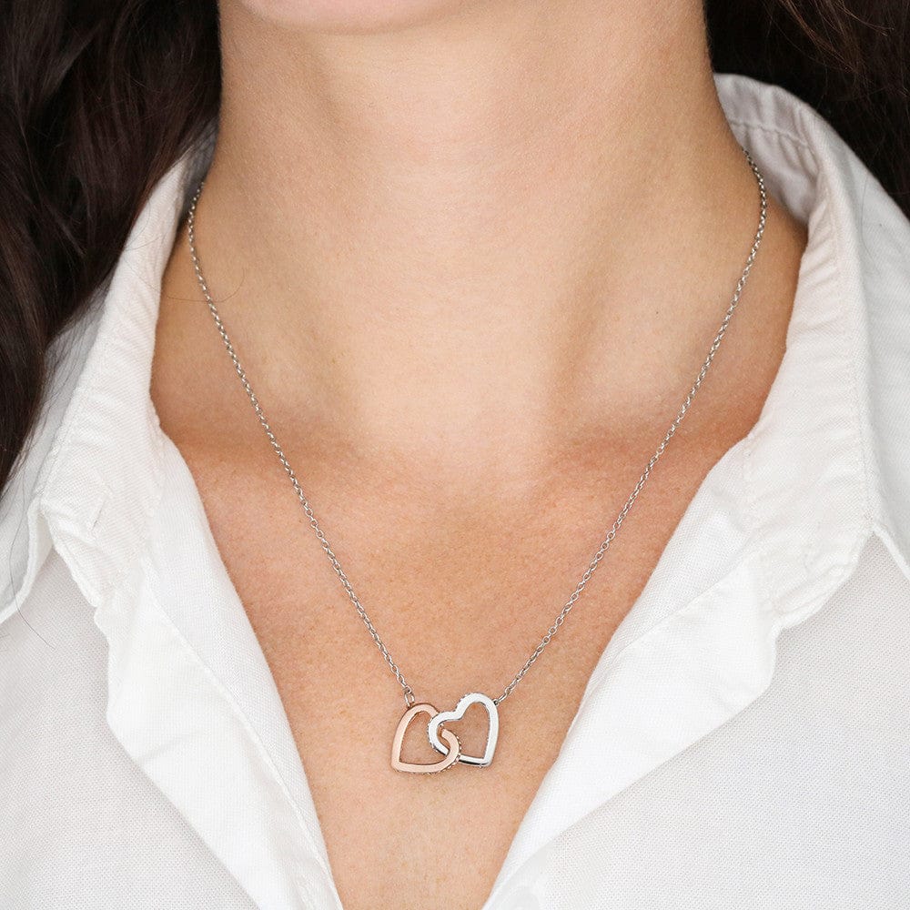 To My Beautiful Daughter - If Ever There Is A Tomorrow - Interlocking Hearts Necklace