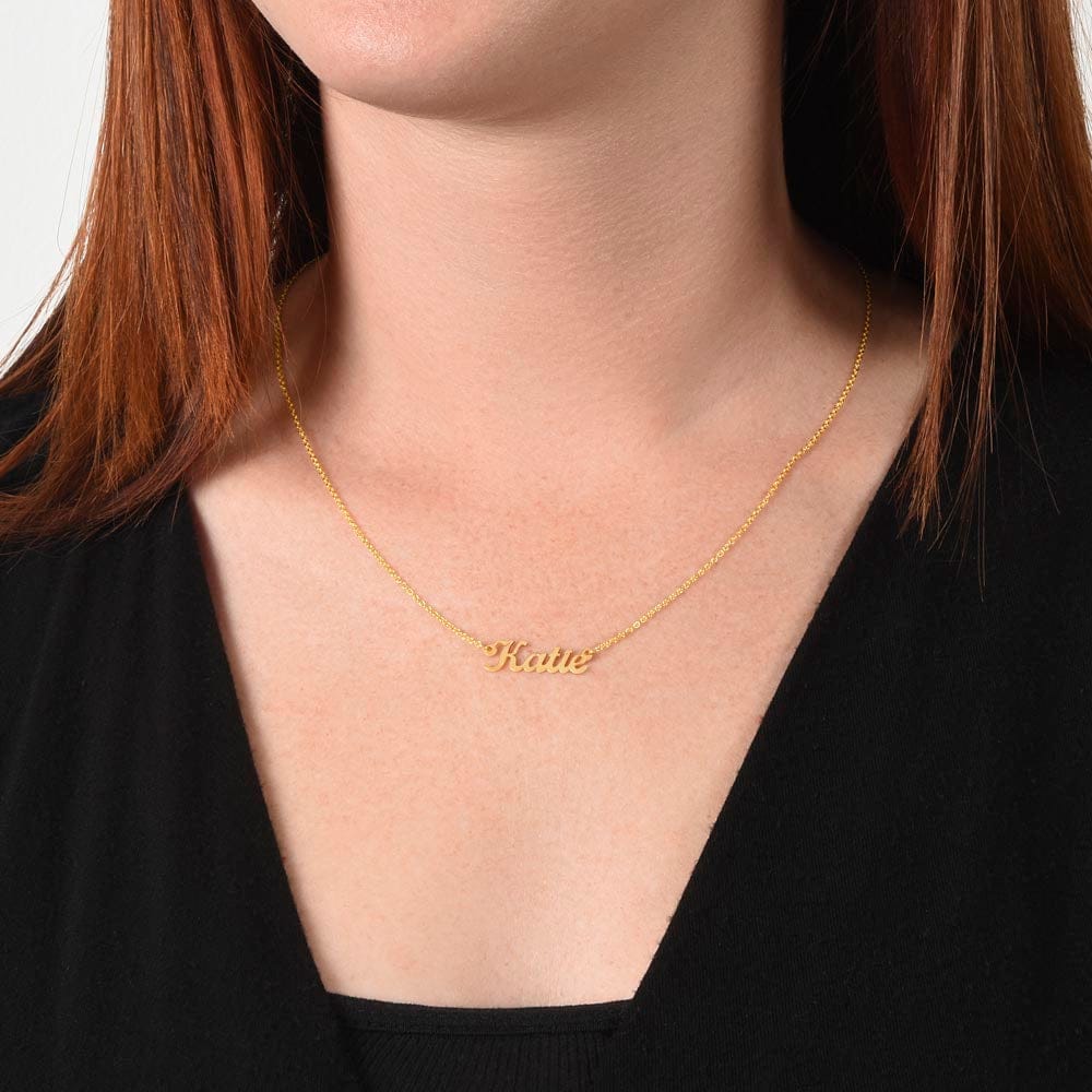 To My Bonus Daughter - You May Not Be Flesh Of My Flesh - Personalized Name Necklace