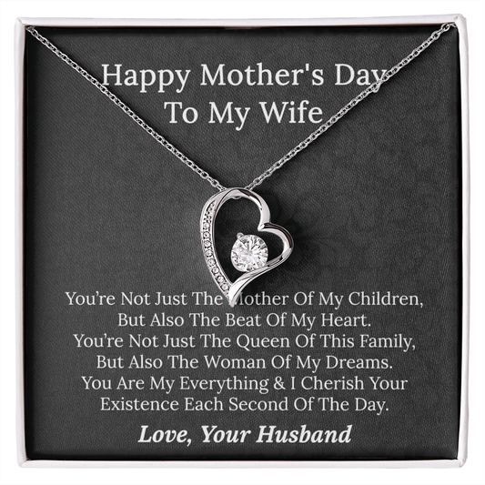 Happy Mother's Day To My Wife - Forever Love Necklace