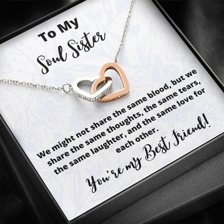 To My Soul Sister | Shoulder to Lean On | Cross Necklace - Eve & Amy