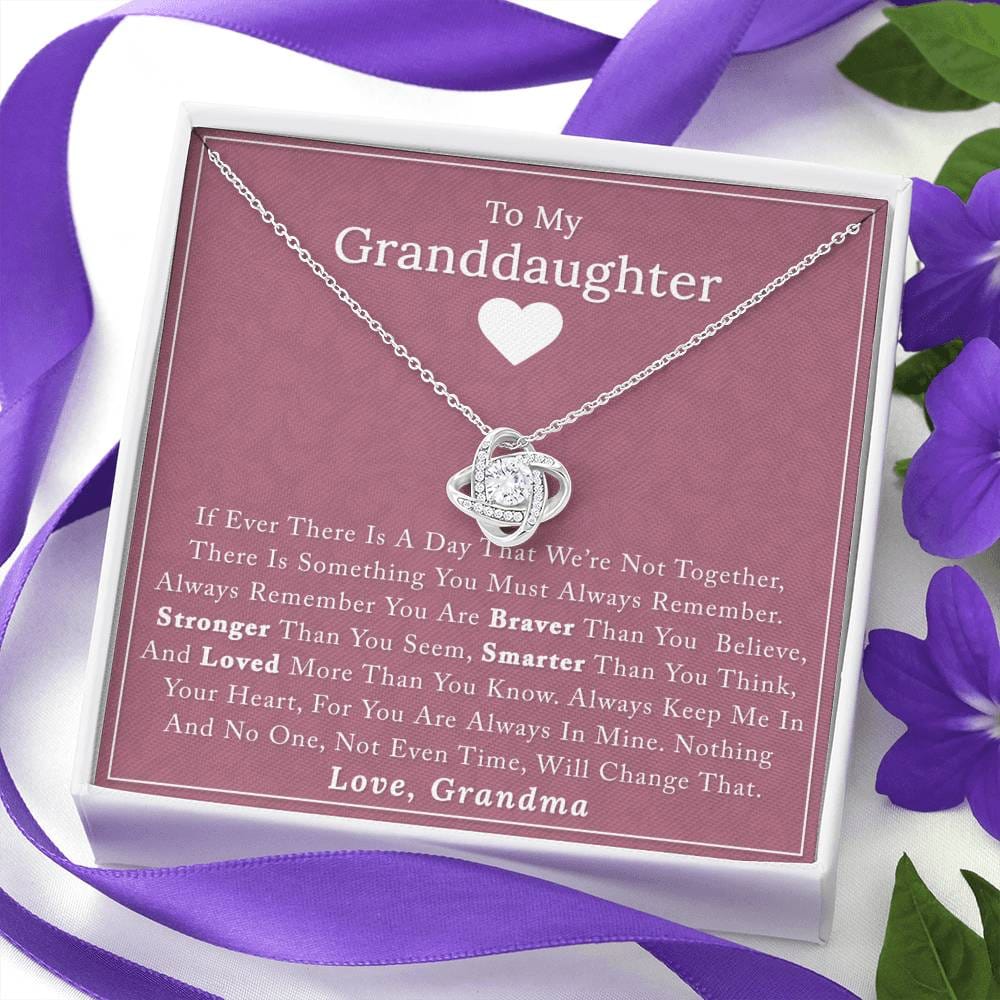 To My Granddaughter Necklace - "Always Remember