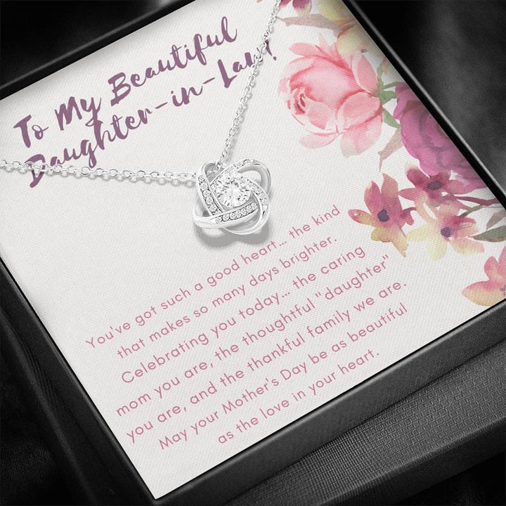 To My Beautiful Daughter - Proudest Moment - Love Knot Necklace - Celeste  Jewel