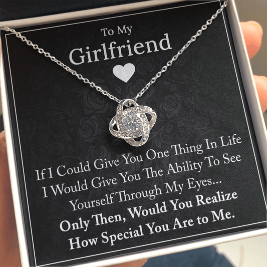 To My Girlfriend - If I - Love Knot Necklace