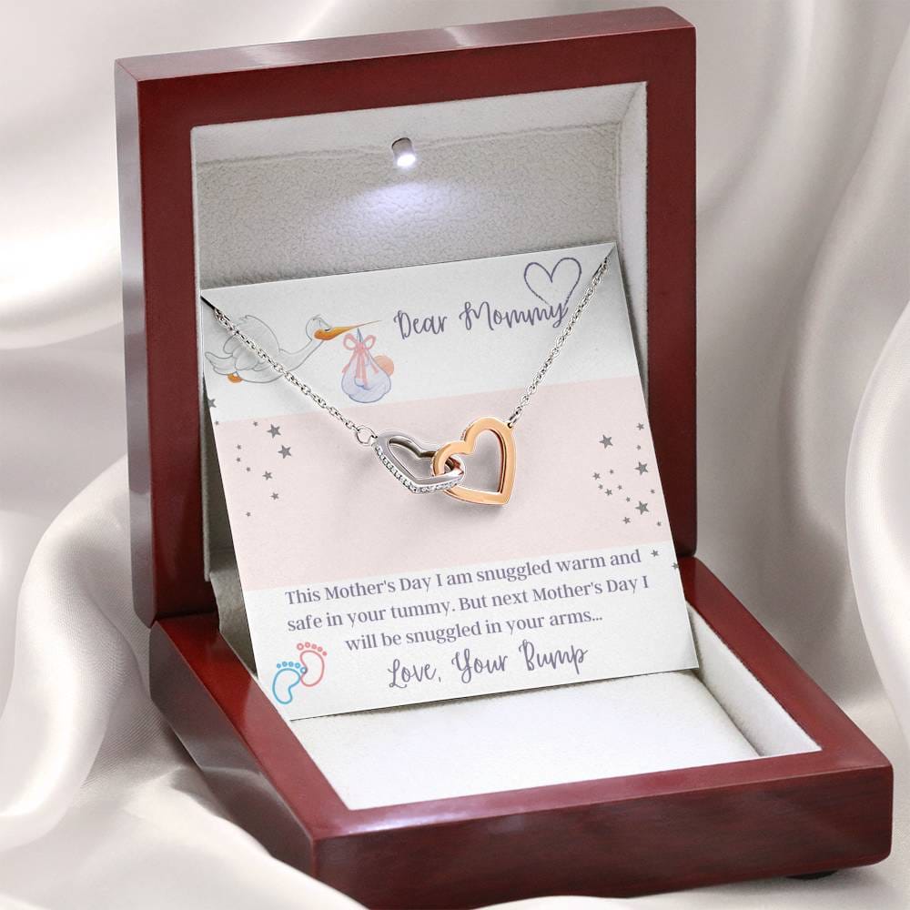 Dear Mommy - Mother's Day - Interlocking Hearts Necklace