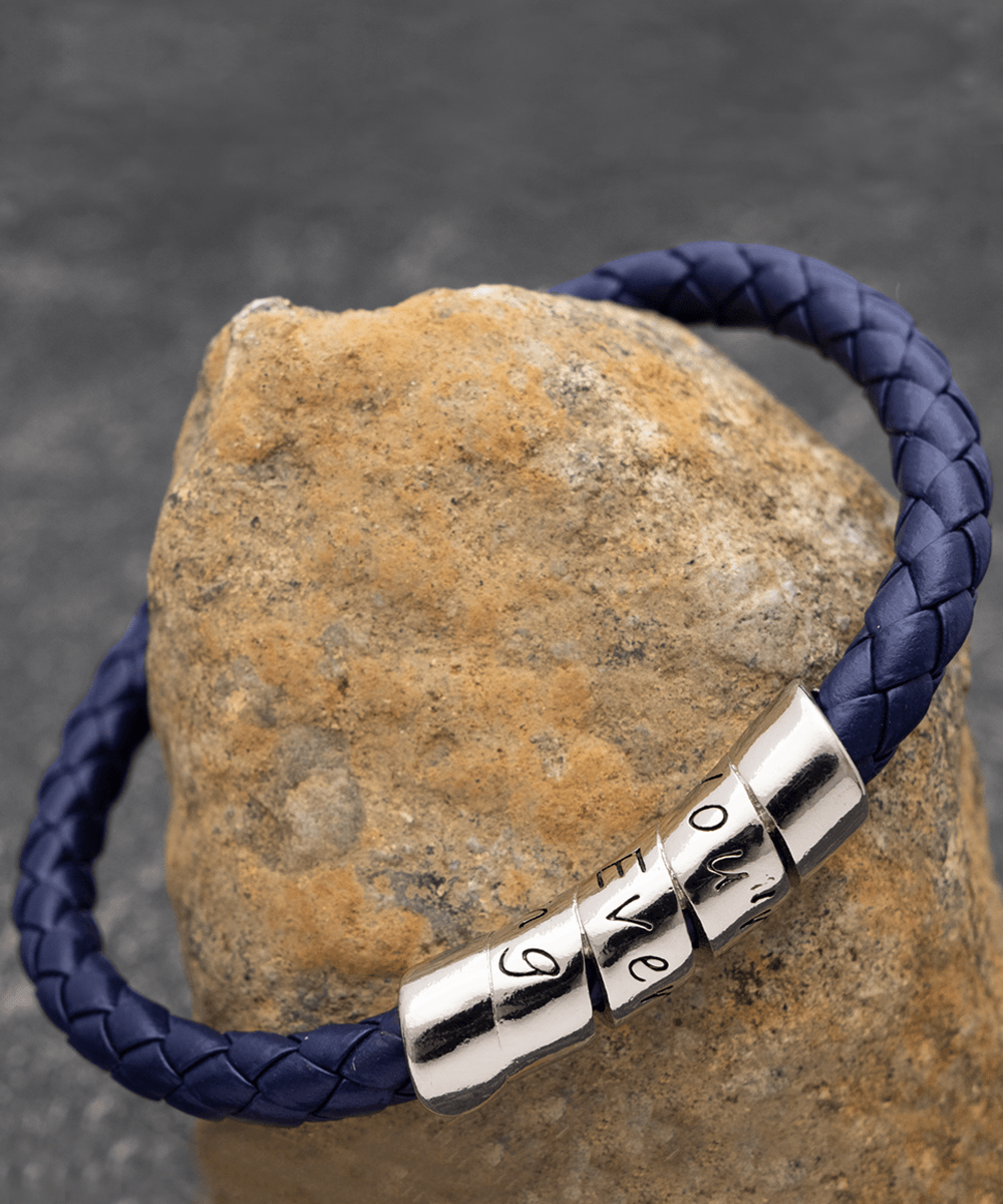 To My Wonderful Bonus Son - Gift Of Life - Vegan Leather Bracelet